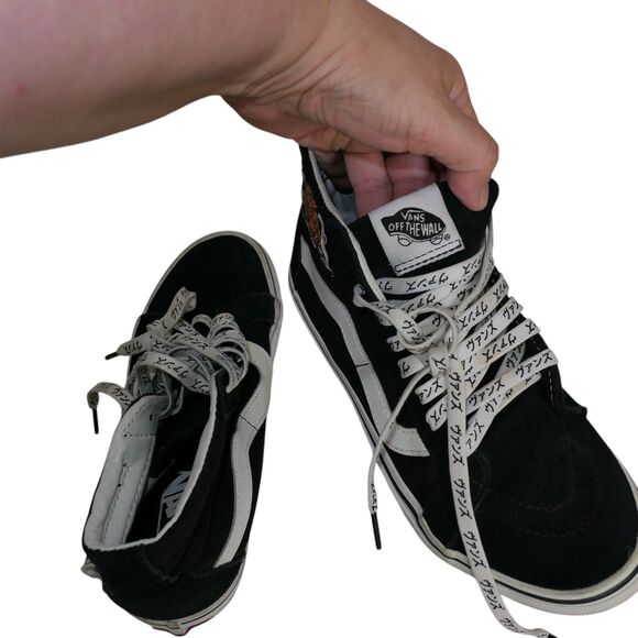 VANS Sk8- Reissue High Tiger Check W 6.5 M 5 Black White Japanese Streetwear - Picture 2 of 13